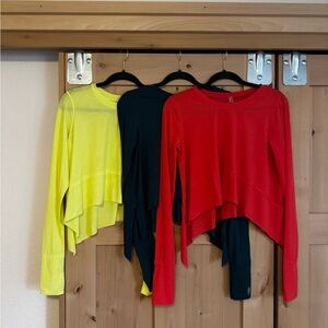 Free People Movement Tempo-Long
Sleeve Tee Size Small Bundle of Three